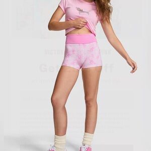 Pink x LoveShackFancy Foldover Shorts